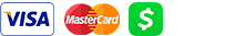 Visa / Mastercard / Cash Ap / Checks